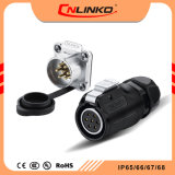 Cnlinko Lp20 PBT Material Rated Cable Connector Current 12arms Connector Power 7pin with Waterproof IP65/IP67