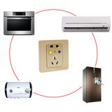 86X86mm Silver Contactor Socket for Leakage Protecting with 10/16A