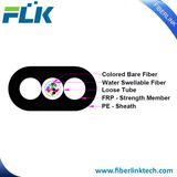 FTTH Optical Fiber 12 Cores Flat Drop Cable with Water Swellable Yarn