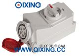 32A 5p Red Waterproof Switch and Socket