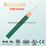 Kx8 Green Coaxial HD Satellite Cable for TV Antenna Wire
