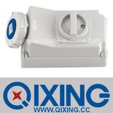 IP67 Cee/IEC Socket with Switch and Mechanical Interlock (QX7012)