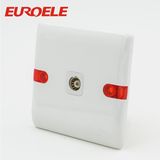 Red Light White Color TV and Satellite Plug Socket