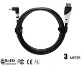 High Speed 3m Right Angle HDMI Cable with Ethernet Gold-Plated