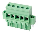 5.0mm Pitch RoHS UL VDE Approved Electric Pluggable PCB Terminal Block
