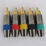 High Qualtiy Metal RCA Male Connector (012)