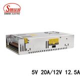 D-250A 5V 20A/12V 12.5A 250W Dual Output Switching Power Supply