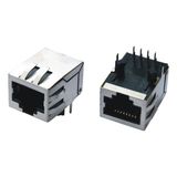Metal Shield 8p8c 100 Base-T Integrated Magnetics RJ45 Connector