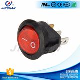 Super Quality LED Illumilated Round Rocker Switch on-off 3 Pins