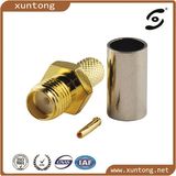 RP SMA Female Connector RP-SMA Crimp Plug (female pin) Connector