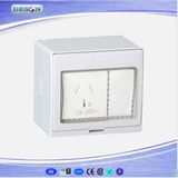 IP55 1 Gang Switch and 1 Gang Australia Socket Waterprof Wall Switch Socket