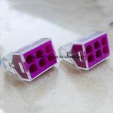 Pct-106 Push Wire Wiring Connector for Junction Box 6 Pin Conductor Terminal Block Cable Connector