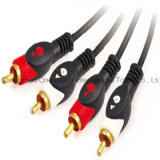2 RCA Plugs to 2 RCA Plugs Cable