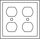 UL Approval 2-Gang Duplex Device Receptacle Wallplate