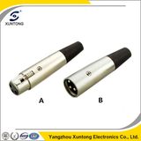 Metal 3 Pin XLR Male & Female Conversion Microphone Connector