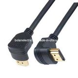 1080P 90 Degree Gold Plated Connector 1.3/1.4V HDMI Cable