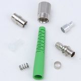 FC/APC Simplex Sm Fiber Optic Connector with Green Slotted Boot
