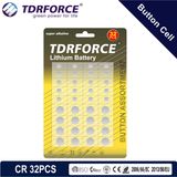3V Cr Buttom Cell Lithium Battery with BSCI for Fidget Spinner (CR 32PCS)