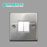 High Quality 2 Gang 1 Way Electrical Switch with Ce
