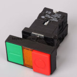 Square Illuminated Type Push Button Switch with Red/Green