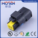 Fci Black 2 Pin PBT Female Electrical Auto Wiring Harness Cable Plastic Connector, 211PC022s8049, DJ7024b-1.5-21