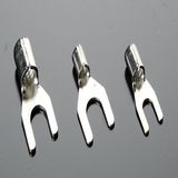 Snb 1.25 Non-Insulated Spade Bare Terminal, Naked Fork Copper Lug, Wire Terminal
