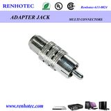 F Female to RCA Male Adapter