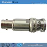 RF Connector Adaptor BNC Male Plug to BNC Female Jack Three-Jaw