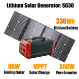 Professional Power Station with 80W Foldable Solar Panel