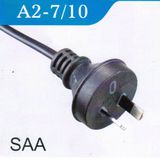 SAA Approved 2pin Australia AC Power Cord (A2-7/10)