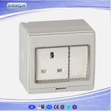 IP55 1 Gang Switch and 1 Gang UK Socket Waterproof Wall Switch Socket
