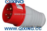 IEC 309 16A 5p 3 Phase  Power Plug with Red Color