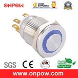 Onpow19mm Push Button Switch (LAS1GQPH-11E/B/12V/S, 19mm, CE, VDE, RoHS)