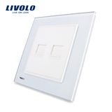 Livolo UK Standard Double Gang Computer Socket Wall Outlet Vl-W292c-11/12/13