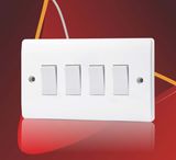 BS 10A 4 Gang 1 Way Electric Wall Switch for Home