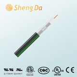 Black with Green Line Rg59 Tri-Shield/Rg59coaxial Cable with Best Price