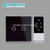 Black Colour EU Standard 2 Gang Remote Control Switch