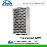 AC/DC 110V/220V T-120 120W Triple Output Power Supply, 5V 12V 24V 48V, Switching Power Supply