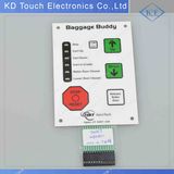 Custom LED Metal Dome Control Panel with Connector for Aerospace