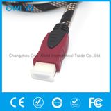 Two-Tone Metal Assembly Colorful HDMI 19pin Plug to Plug Cable