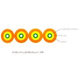 4-Fiber Parallel Indoor Fiber Optic Cable