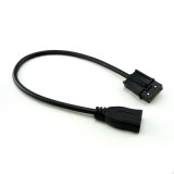 24k Gold-Plated HDMI E to HDMI A Female Cable for Car