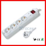 5 Outlet Socket Germany Power Strip