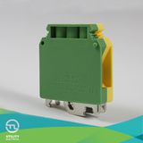 Green Color Dinrail Terminal Blocks Copper Connectors