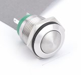 16mm Domed Latching Push Button Switch