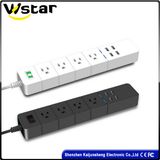 4 Power Socket, 4 USB Port, Us Standard Plug C138-C