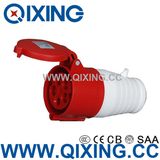 Cee/IEC 32A 5p 400V Red Power Connector