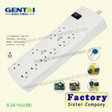 Universal Extension Socket Power Strip with USB Outlet