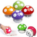 Mini Cute Mushroom Shaped Cartoon Mini Desk Vacuum Desk Dust Cleaner Mini Table Vacuum Cleaner Cute Keyboard Vacuum Cleaner