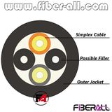 2 Fibers Base Station Far Transmission Outdoor Fiber Optic Cable